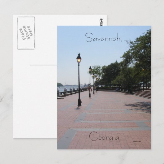 Savannah, Georgia Briefkaart (Voorkant / Achterkant)