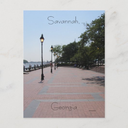 Savannah, Georgia Briefkaart (Voorkant)