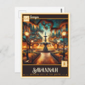Savannah, Georgia |  Briefkaart (Voorkant / Achterkant)