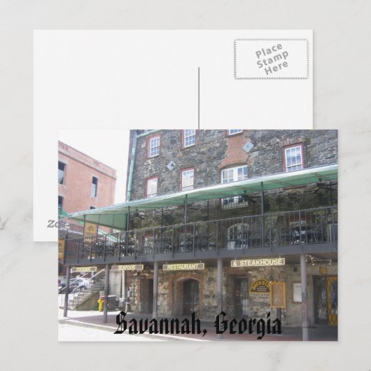 Savannah, Georgia Briefkaart (Voorkant / Achterkant)