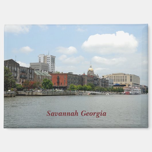 Savannah Georgia Briefkaart Magneet (Voorkant)