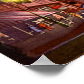 Savannah, Georgia Bull Street 's nachts Poster (Hoek)