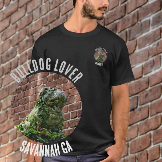 Savannah Georgia Bulldog Fan Fotografisch T-shirt