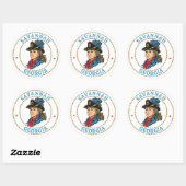 Savannah Georgia Colonial Ronde Sticker (Vel)