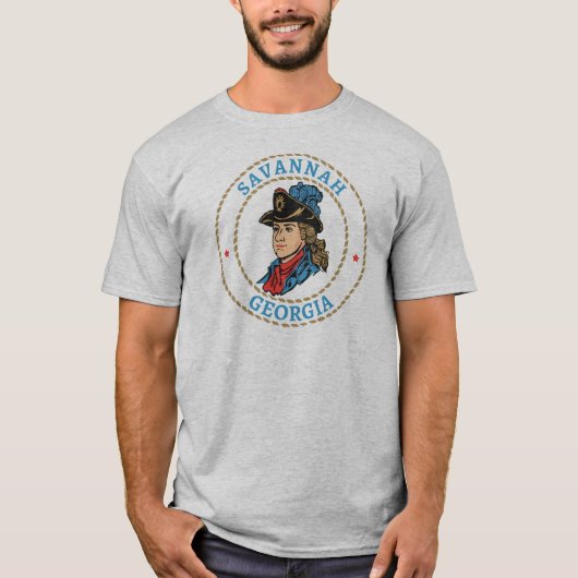 Savannah Georgia Colonial T-shirt (Voorkant)