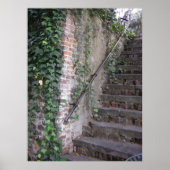 Savannah Georgia Creepy Stairs Poster (Voorkant)