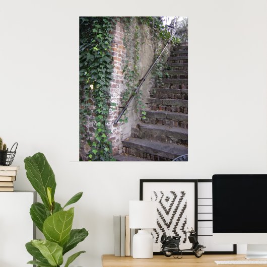 Savannah Georgia Creepy Stairs Poster (Thuiskantoor)