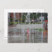 Savannah, Georgia - Ellis Square Post Card Briefkaart (Voorkant / Achterkant)