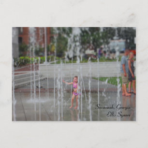 Savannah, Georgia - Ellis Square Post Card Briefkaart