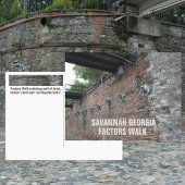 Savannah Georgia Factoren lopen fotografisch Briefkaart