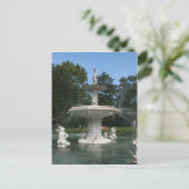 Savannah Georgia Forsyth Fountain Briefkaart (Staand voorkant)