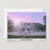 Savannah Georgia Forsyth Park Fountain Briefkaart (Voorkant / Achterkant)
