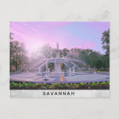 Savannah Georgia Forsyth Park Fountain Briefkaart (Voorkant)