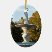 Savannah Georgia Forsyth Park Fountain Keramisch Ornament (Voorkant)
