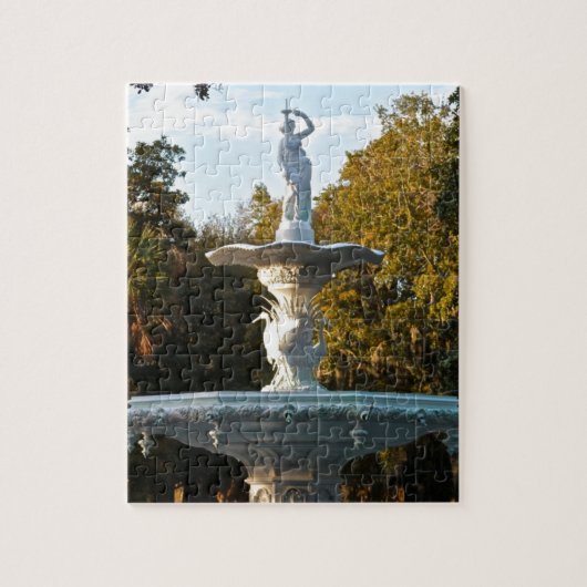 Savannah Georgia Forsyth Park Fountain Legpuzzel (Verticaal)