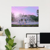 Savannah Georgia Forsyth Park Fountain Poster (Thuiskantoor)
