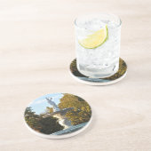 Savannah Georgia Forsyth Park Fountain Zandsteen Onderzetter (Zijkant)