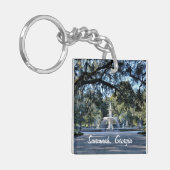Savannah Georgia Fountain Double Sided Sleutelhang Sleutelhanger (Voorkant Links)
