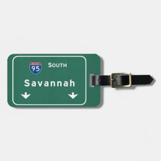 Savannah Georgia ga Interstate Highway Freeway : Bagagelabel