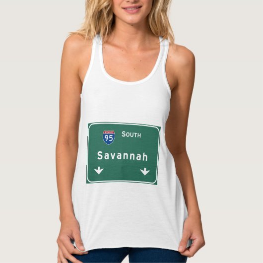 Savannah Georgia ga Interstate Highway Freeway : Tanktop (Voorkant)