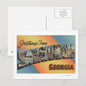 Savannah, Georgia - Grote brievenbussen Briefkaart (Voorkant / Achterkant)