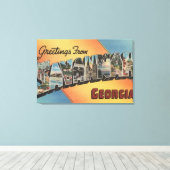 Savannah, Georgia - Grote brievenbussen Canvas Afdruk (Insitu (Houten vloer))