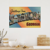 Savannah, Georgia - Grote brievenbussen Poster (Keuken)