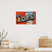 Savannah, Georgia - Grote Letter Scenes 2 Poster (Keuken)