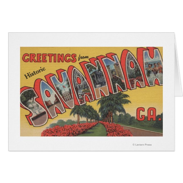 Savannah, Georgia (historisch) - Grote brief (Voorkant Horizontaal)