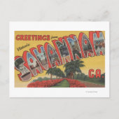 Savannah, Georgia (historisch) - Grote brief Briefkaart (Voorkant)