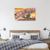 Savannah, Georgia (historisch) - Grote brief Canvas Afdruk (Insitu (Slaapkamer))