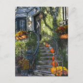 Savannah Georgia Historisch huis Herfst Briefkaart (Voorkant)