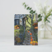 Savannah Georgia Historisch huis Herfst Briefkaart (Staand voorkant)