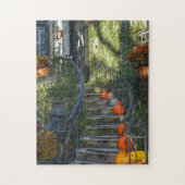 Savannah Georgia Historisch huis Herfst Legpuzzel (Verticaal)