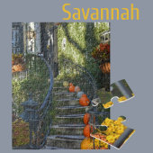 Savannah Georgia Historisch huis Herfst Legpuzzel