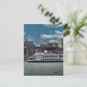 savannah georgia historische architectuur oude cit briefkaart (Staand voorkant)