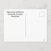 Savannah, Georgia Holiday Briefkaart (Achterkant)