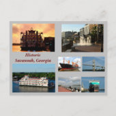 Savannah, Georgia Holiday Briefkaart (Voorkant)