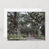 savannah georgia in het briefkaart van het park (Voorkant / Achterkant)