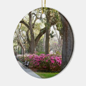 Savannah Georgia in Spring Forsyth Park Azaleas Oa Keramisch Ornament (Links)