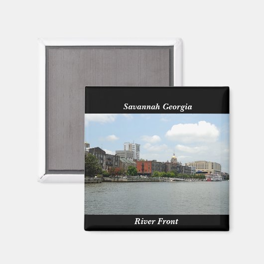 Savannah Georgia Magneet (Voorkant / Achterkant)