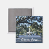 Savannah Georgia Magnet (Voorkant / Achterkant)
