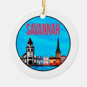 Savannah Georgia mindset Keramisch Ornament (Voorkant)