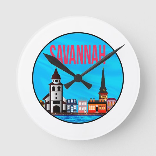 Savannah Georgia mindset Ronde Klok (Voorkant)