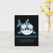 Savannah Georgia Nautische kust Vissende boot Kaart (Gele Bloem)