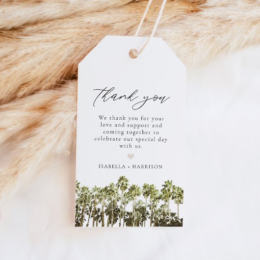 SAVANNAH Georgia Palmboom Favor Cadeautag Cadeaulabel