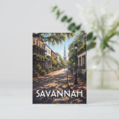 Savannah Georgia Reizen Briefkaart (Staand voorkant)