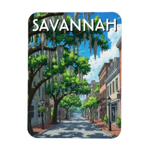 Savannah Georgia Reizen Magneet