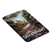 Savannah Georgia Reizen Magneet (Rechterzijde)
