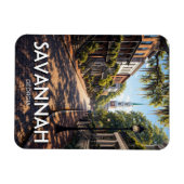 Savannah Georgia Reizen Magneet (Horizontaal)